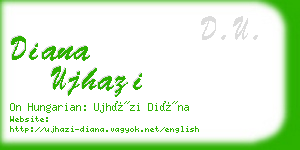 diana ujhazi business card